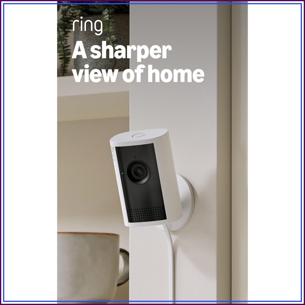 Home Security Ring - Ring Indoor Cam Plus: 2K Retina