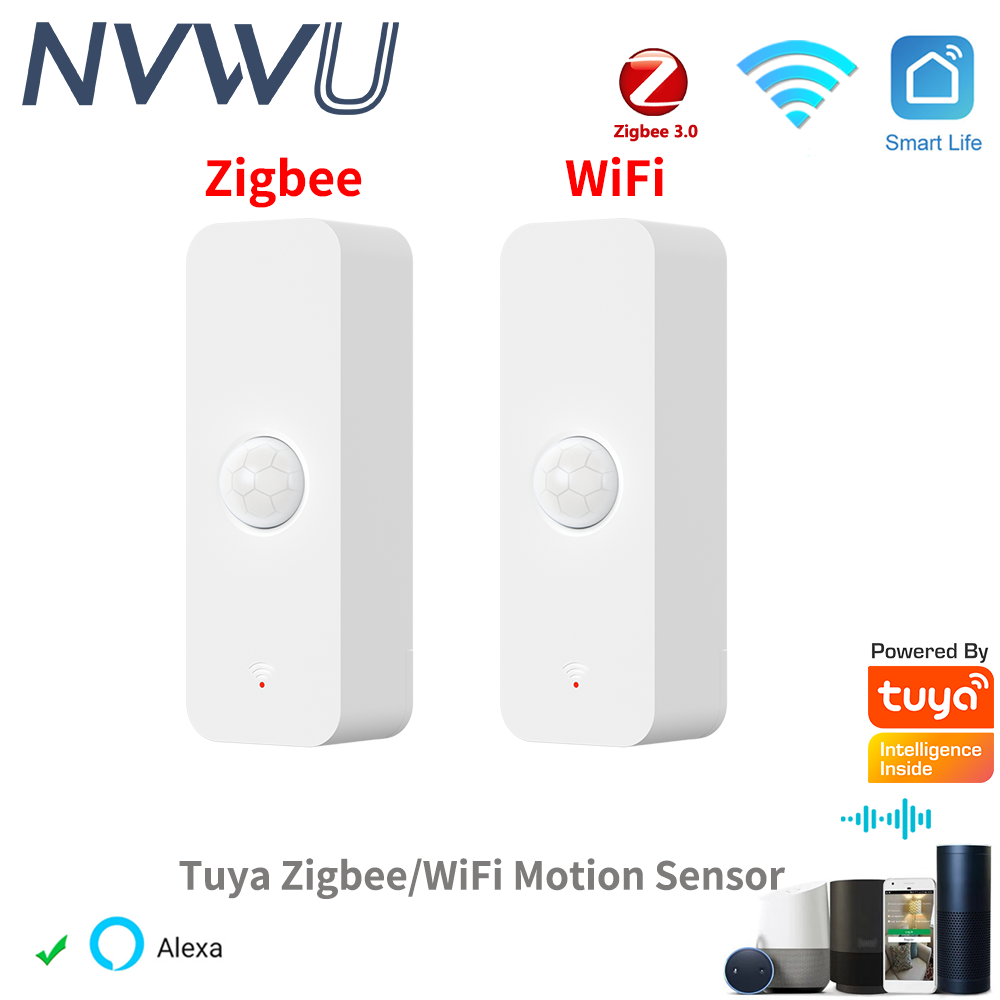Tuya WiFi Zigbee PIR Motion Se - Home Security Alexa ulasan dan harga