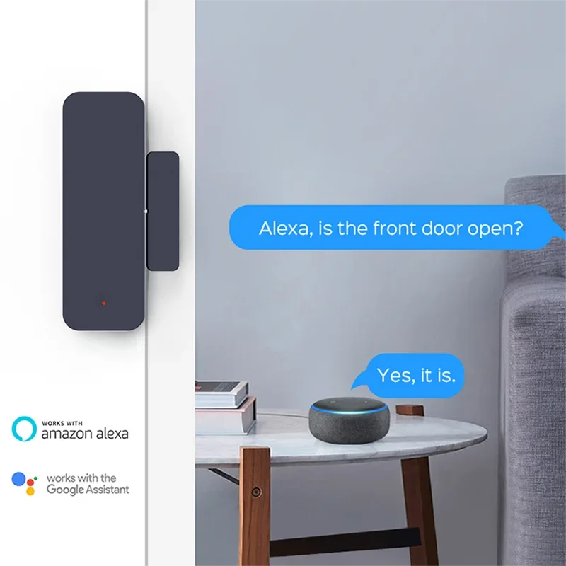 Tuya Zigbee Wifi Door Sensor W - Home Security Alexa ulasan dan harga