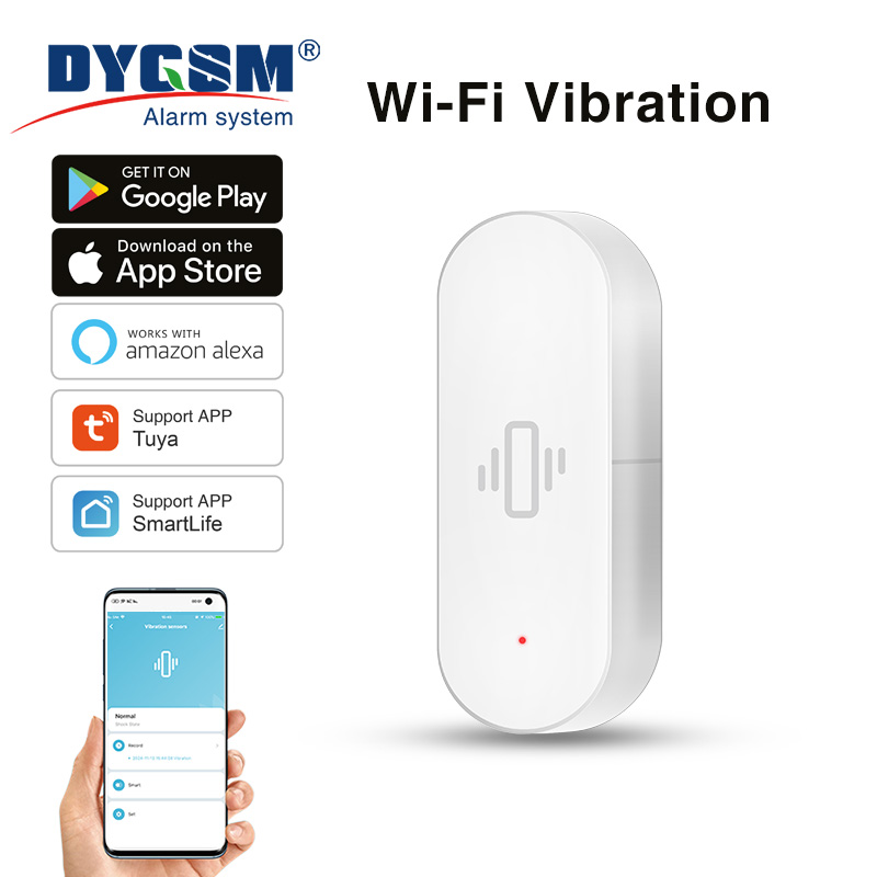 Tuya WiFi Vibration Sensor, Se - Home Security Alexa ulasan dan harga