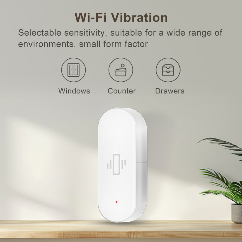 Tuya WiFi Vibration Sensor, Se - Home Security Alexa ulasan dan harga