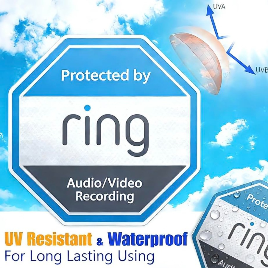 12 Pack Ring Security Stickers - Home Security Ring ulasan dan harga