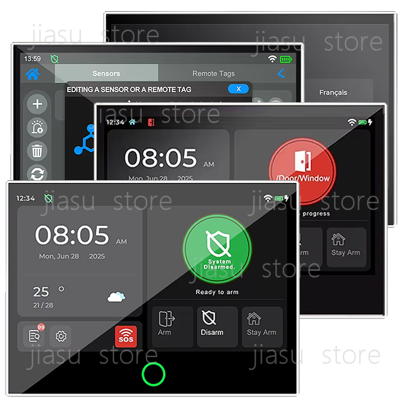 7 Inch Wired Smart Security Al - Home Security Using Gsm ulasan dan harga