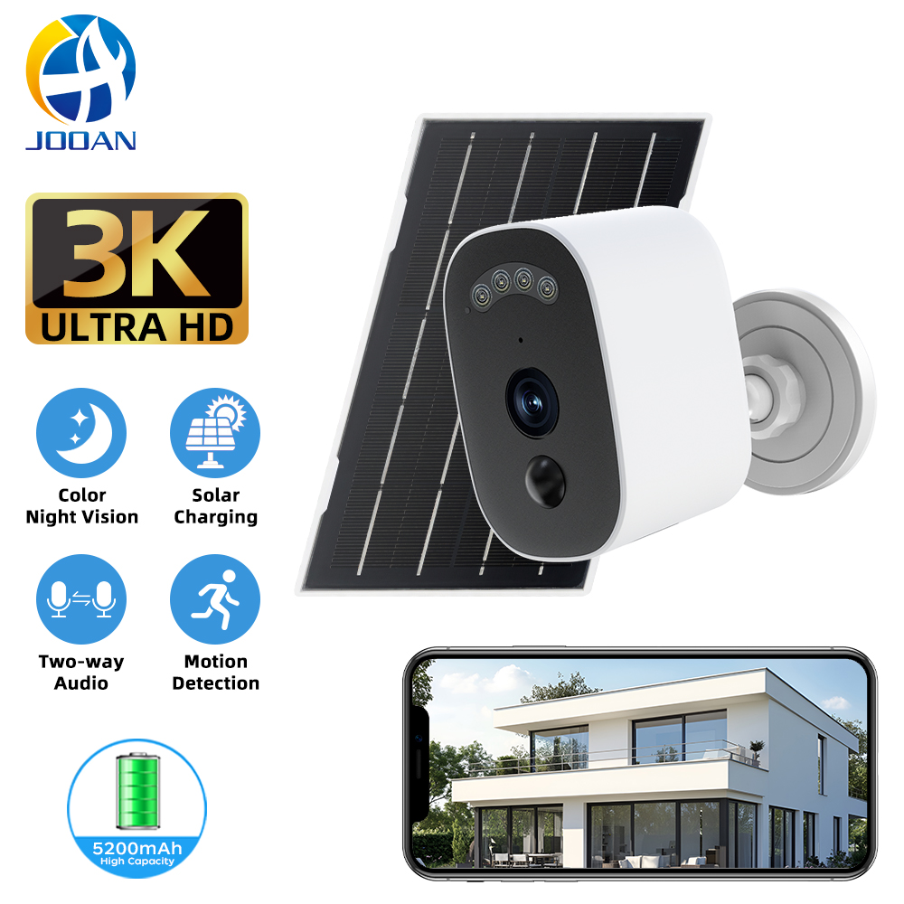 Jooan 3K HD Solar Security Cam - Home Security No Wifi Needed ulasan dan harga