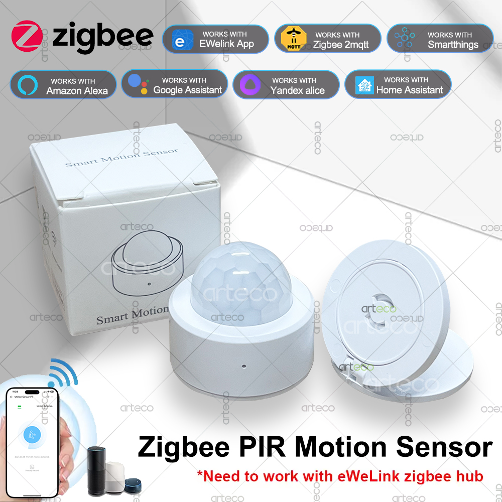Ewelink Zigbee PIR Motion Sens - Home Security Alexa ulasan dan harga