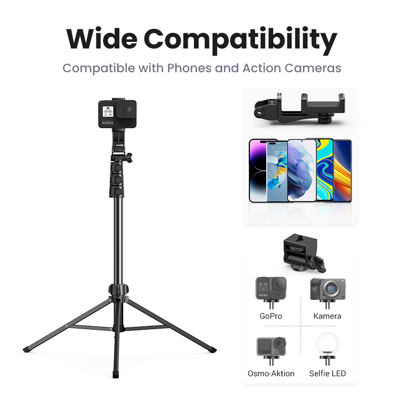 UGREEN 1.7m Phone Tripod Stand - Xiaomi Home Security 360 ulasan dan harga
