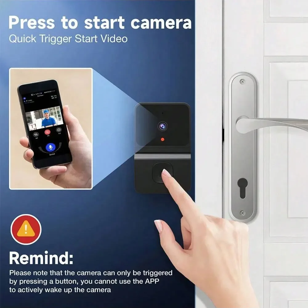 Wireless Doorbell WiFi Outdoor - Home Security No Wifi Needed ulasan dan harga