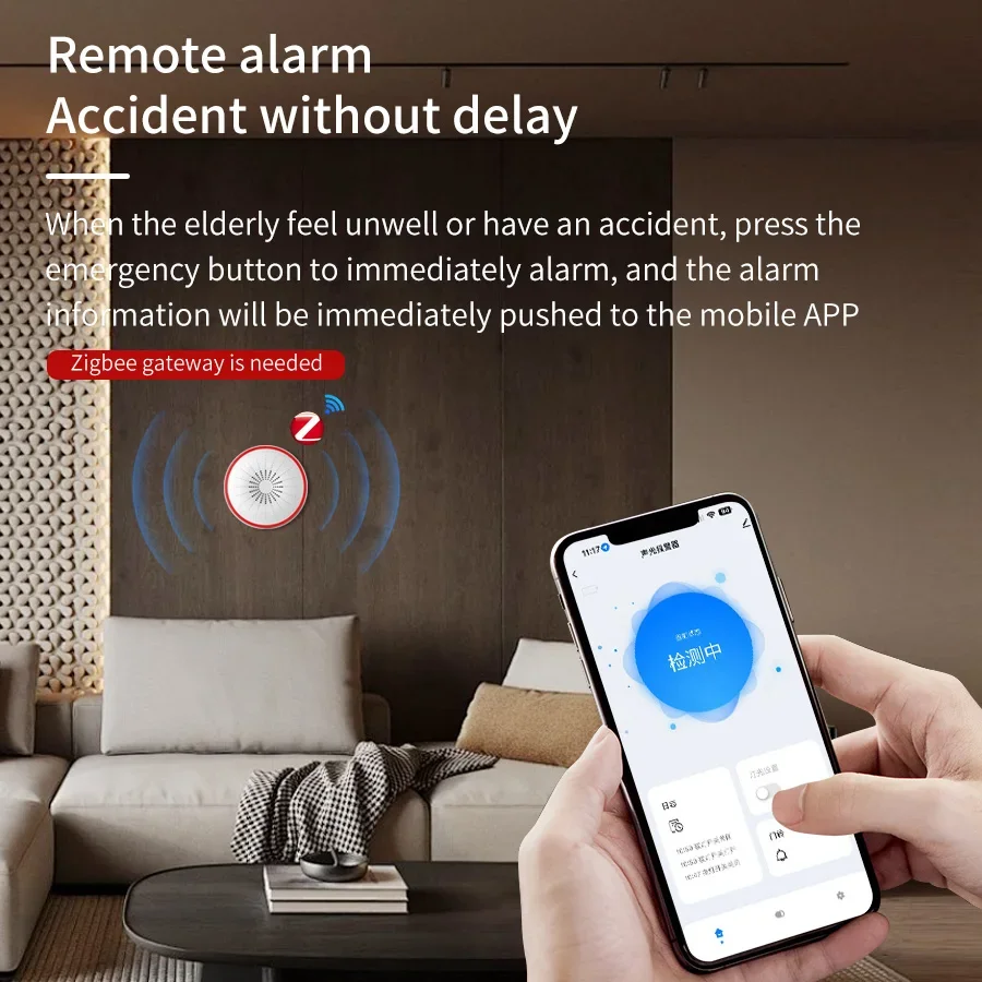 Tuya ZigBee Smart Siren 85DB W - Home Security Alexa ulasan dan harga