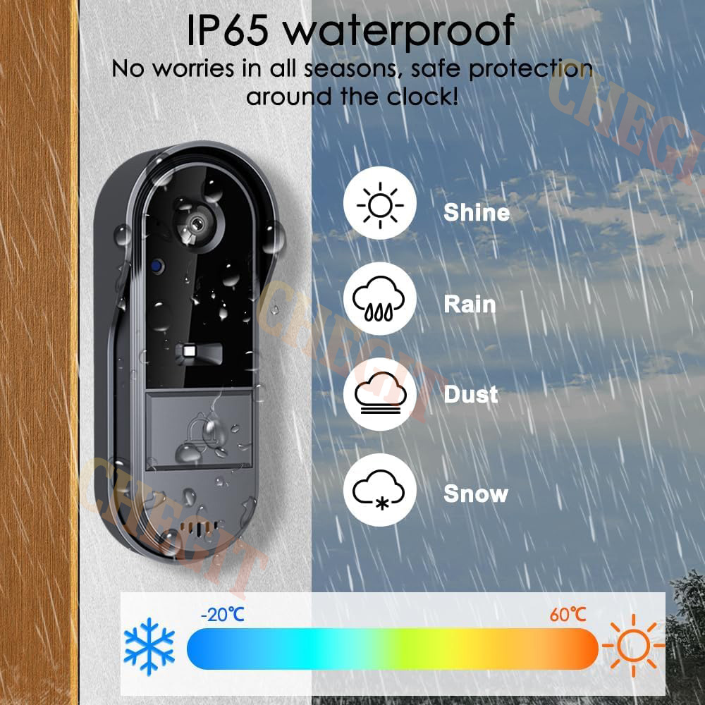 Wireless Wifi Doorbell Camera  - Home Security No Wifi Needed ulasan dan harga