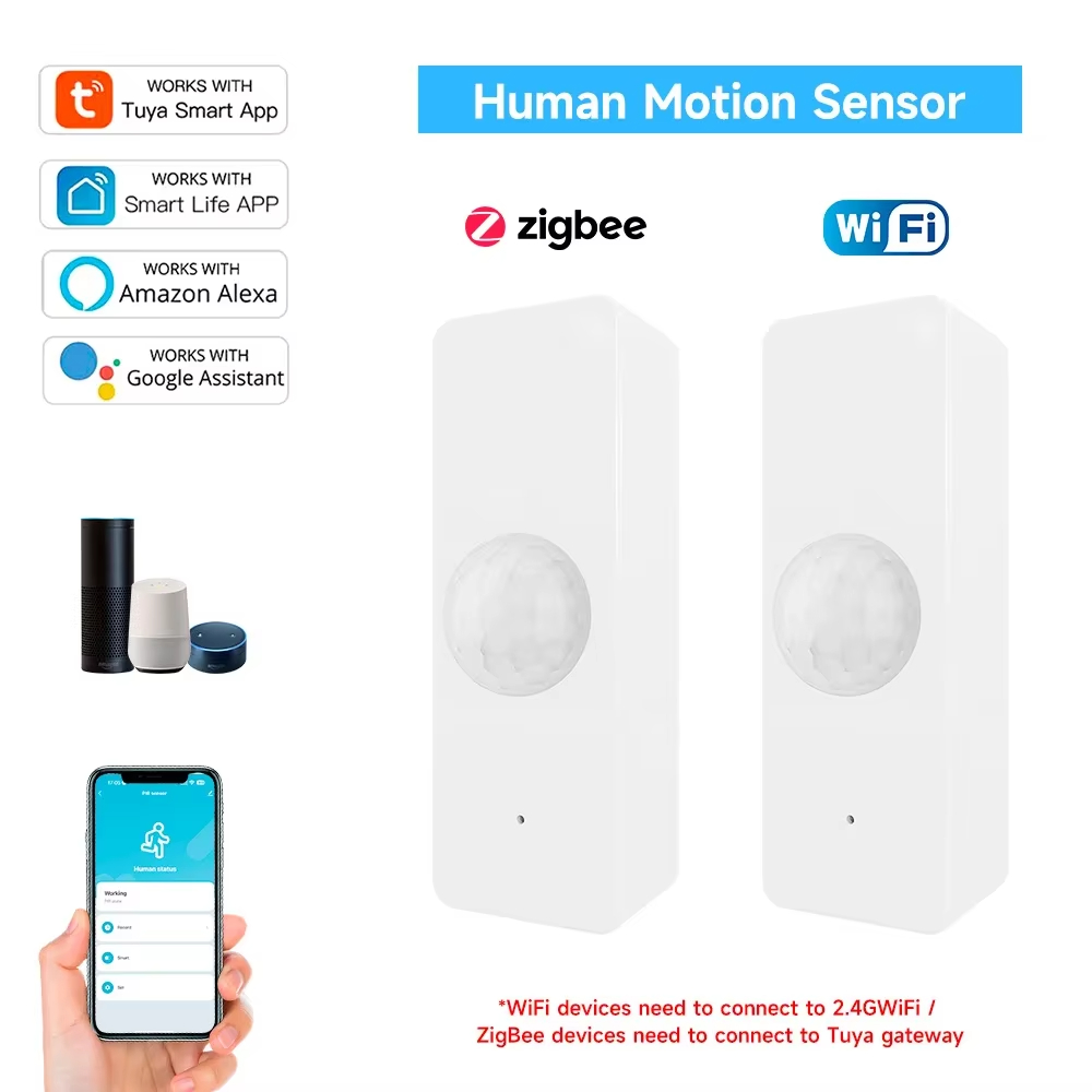 Tuya WiFi Zigbee PIR Motion Se - Home Security Alexa ulasan dan harga