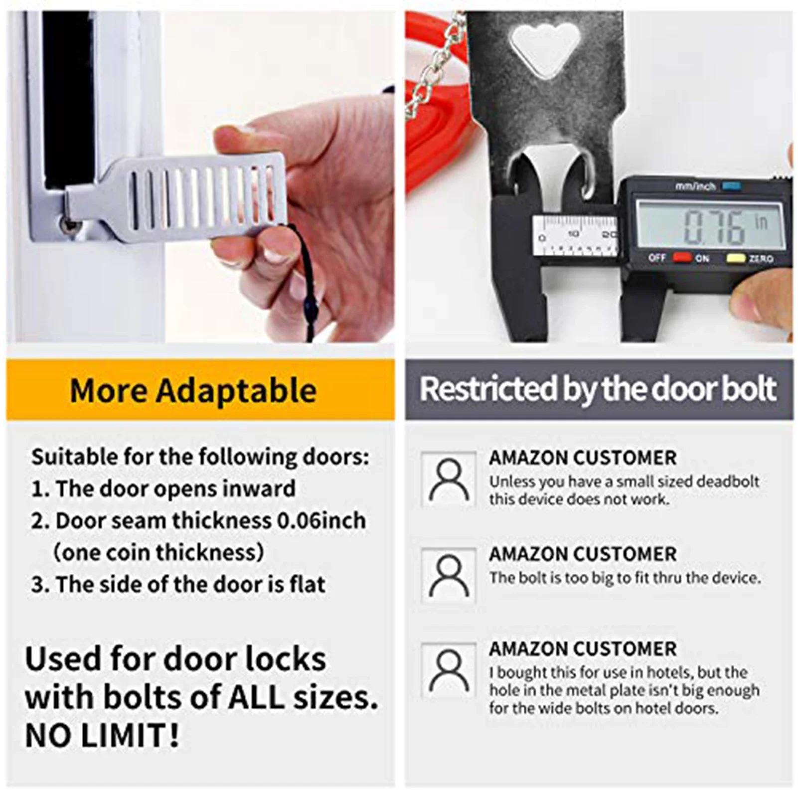 Door Lock Security for Travel  - Home Security Jammers ulasan dan harga