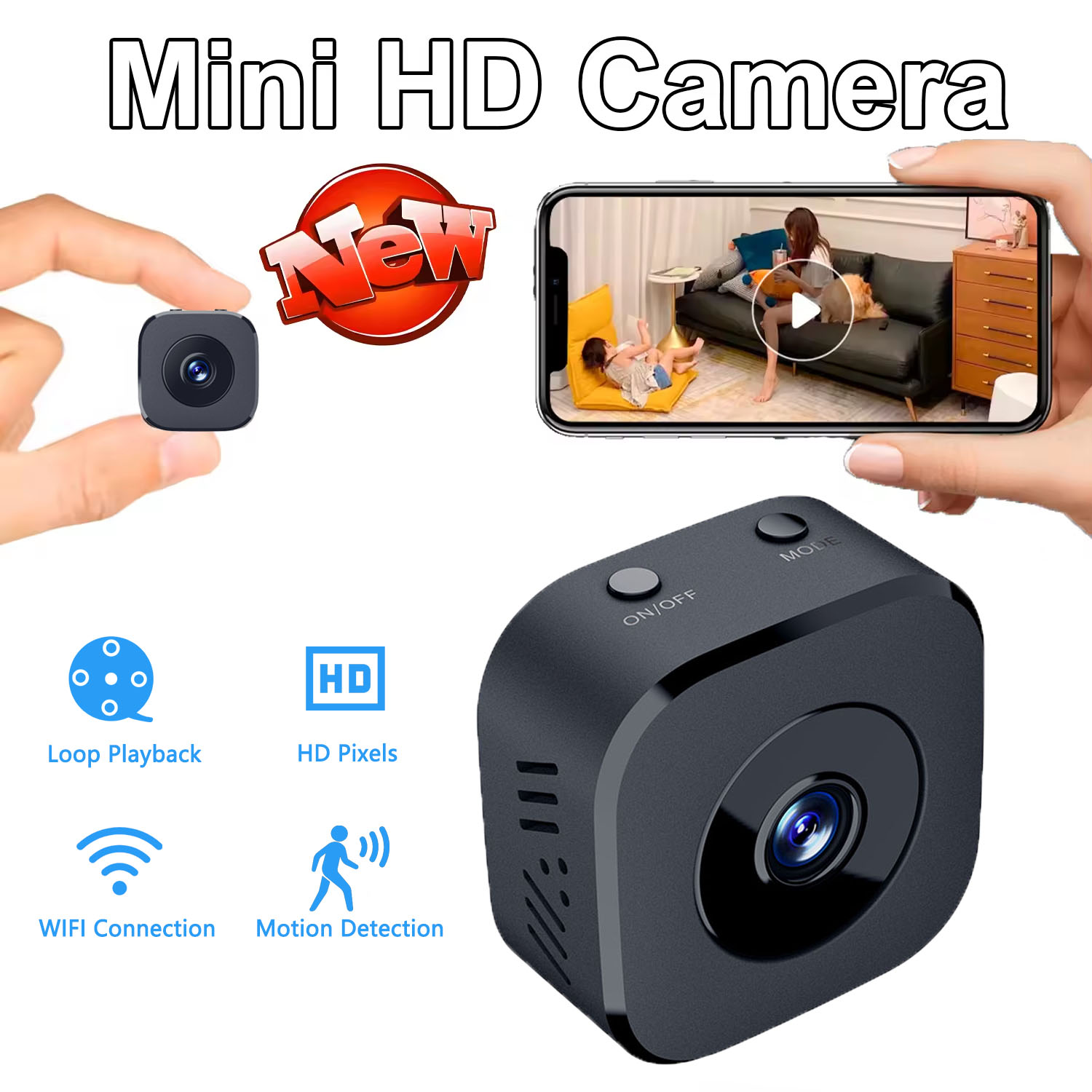 Security Camera 4K Mini Full C - Home Security No Wifi Needed ulasan dan harga