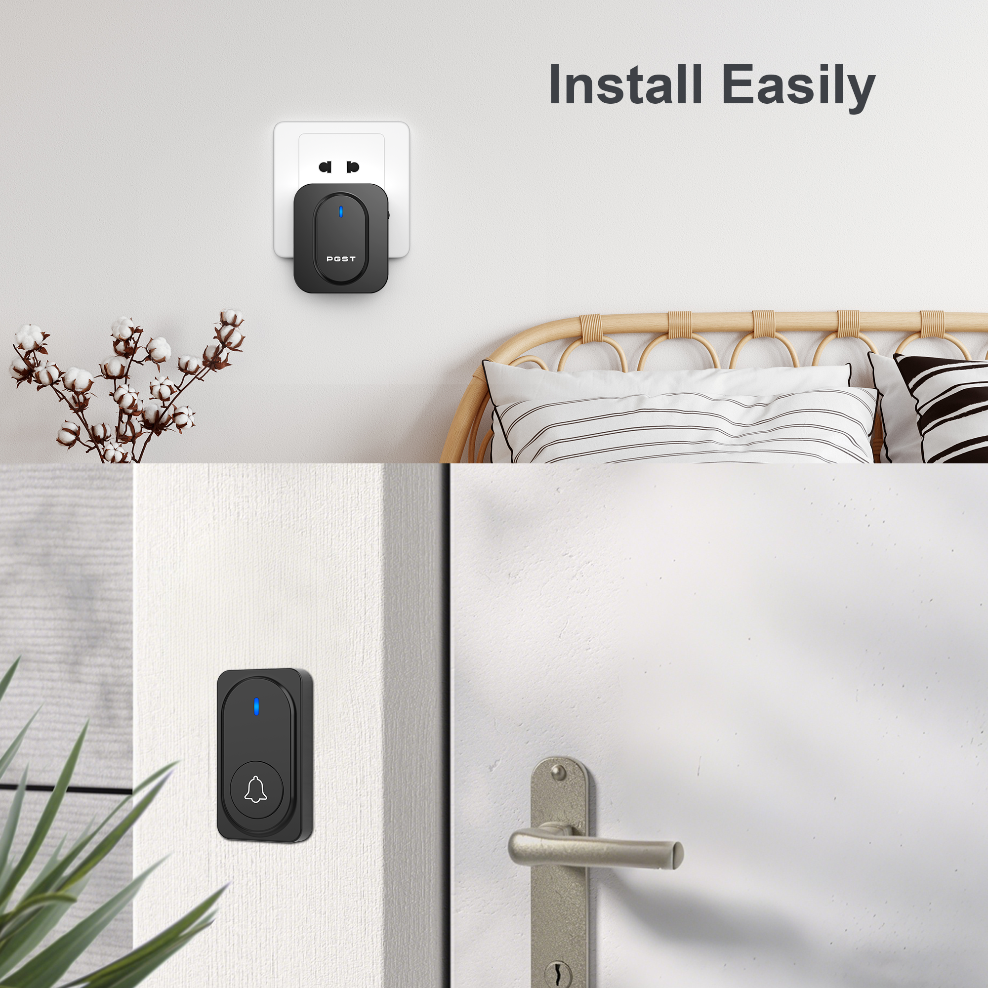 PGST 433MHz 1 To 1 Wireless Sm - Home Security Ring ulasan dan harga