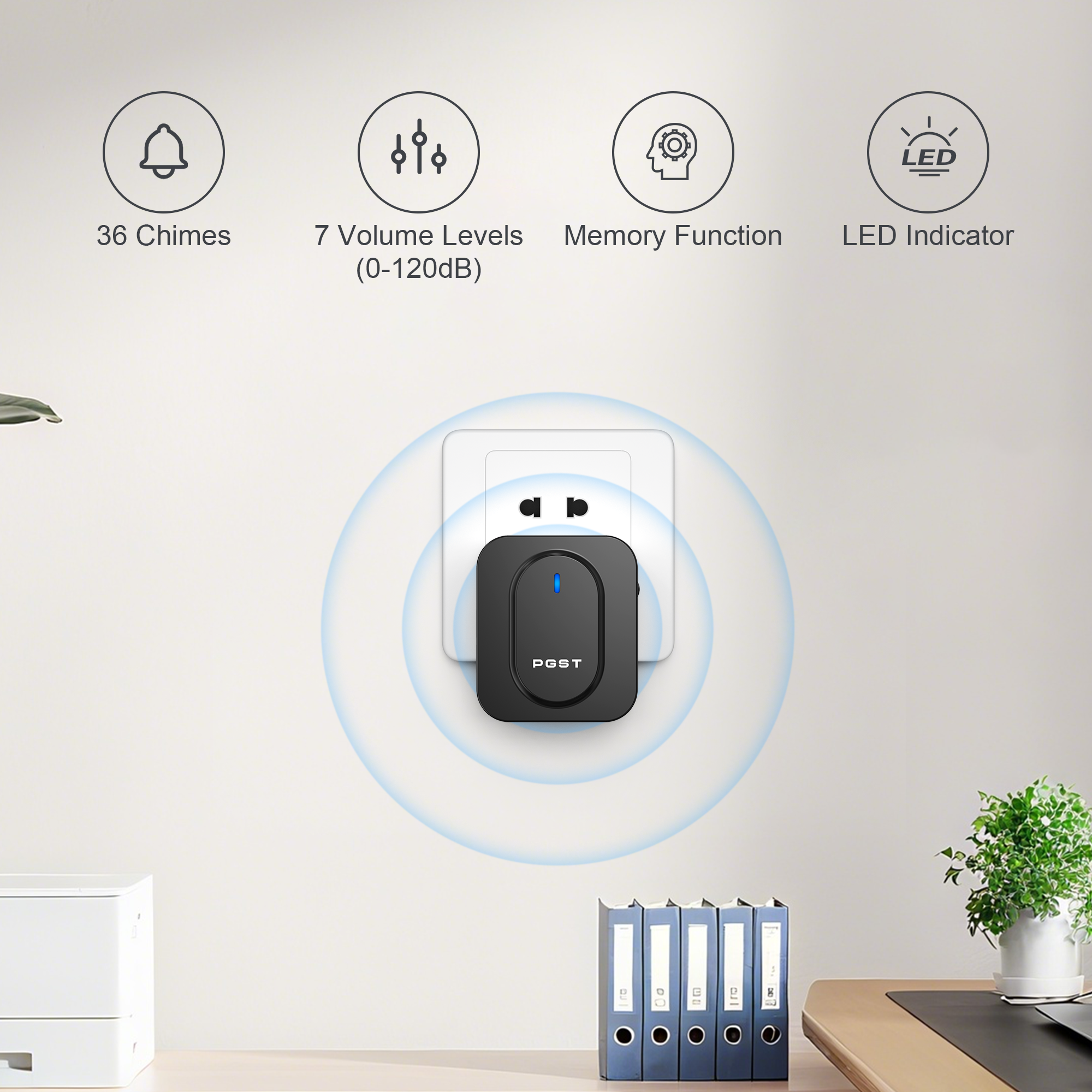 PGST 433MHz 1 To 1 Wireless Sm - Home Security Ring ulasan dan harga