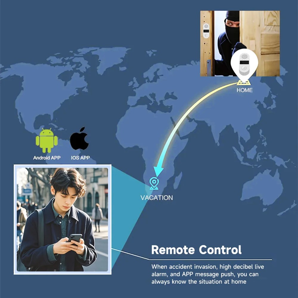 Tuya WiFi Vibration Sensor - 1 - Home Security Alexa ulasan dan harga