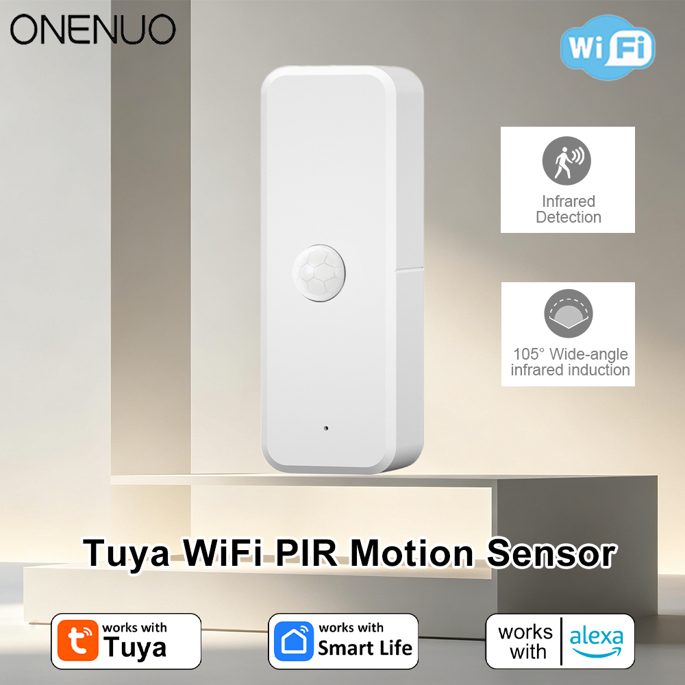 New Tuya WiFi PIR Motion Detec - Home Security Alexa ulasan dan harga