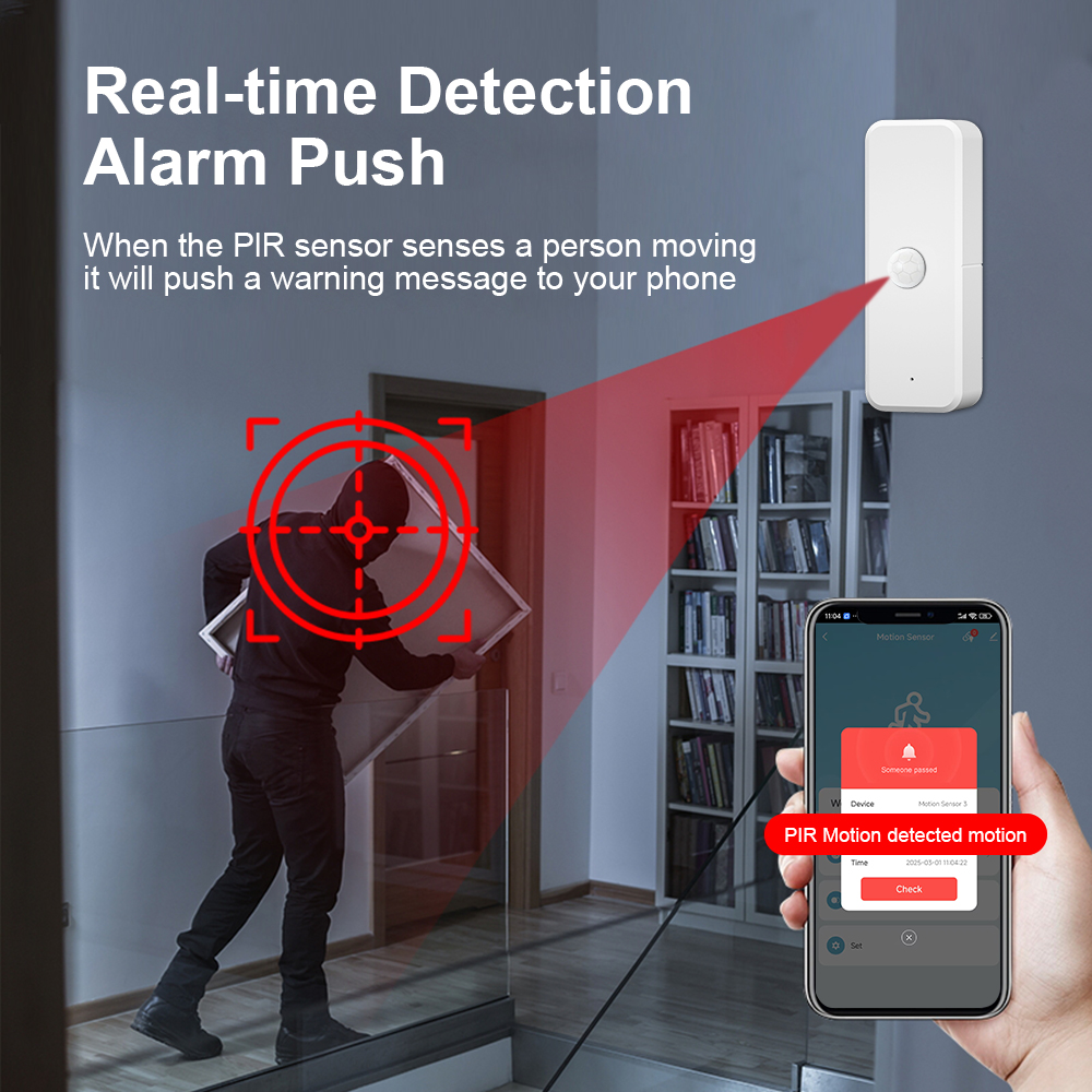 New Tuya WiFi PIR Motion Detec - Home Security Alexa ulasan dan harga