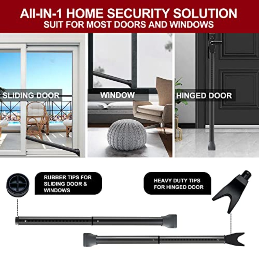 Upgraded Door Security Bar and - Home Security Jammers ulasan dan harga