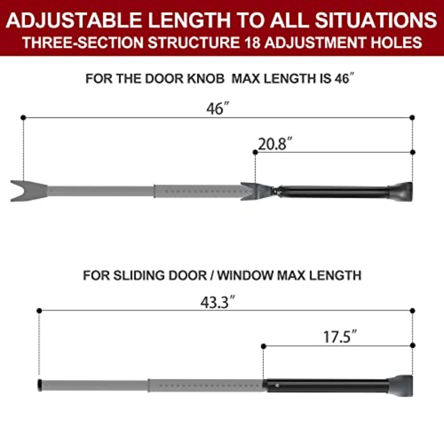 Upgraded Door Security Bar and - Home Security Jammers ulasan dan harga