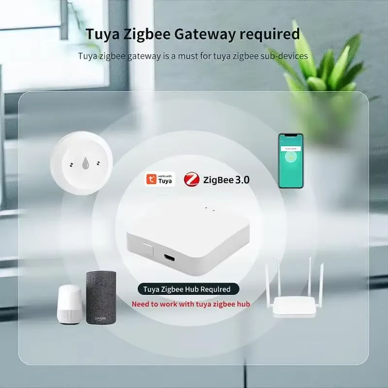 For Tuya ZigBee 3.0 Smart Wate - Home Security Alexa ulasan dan harga