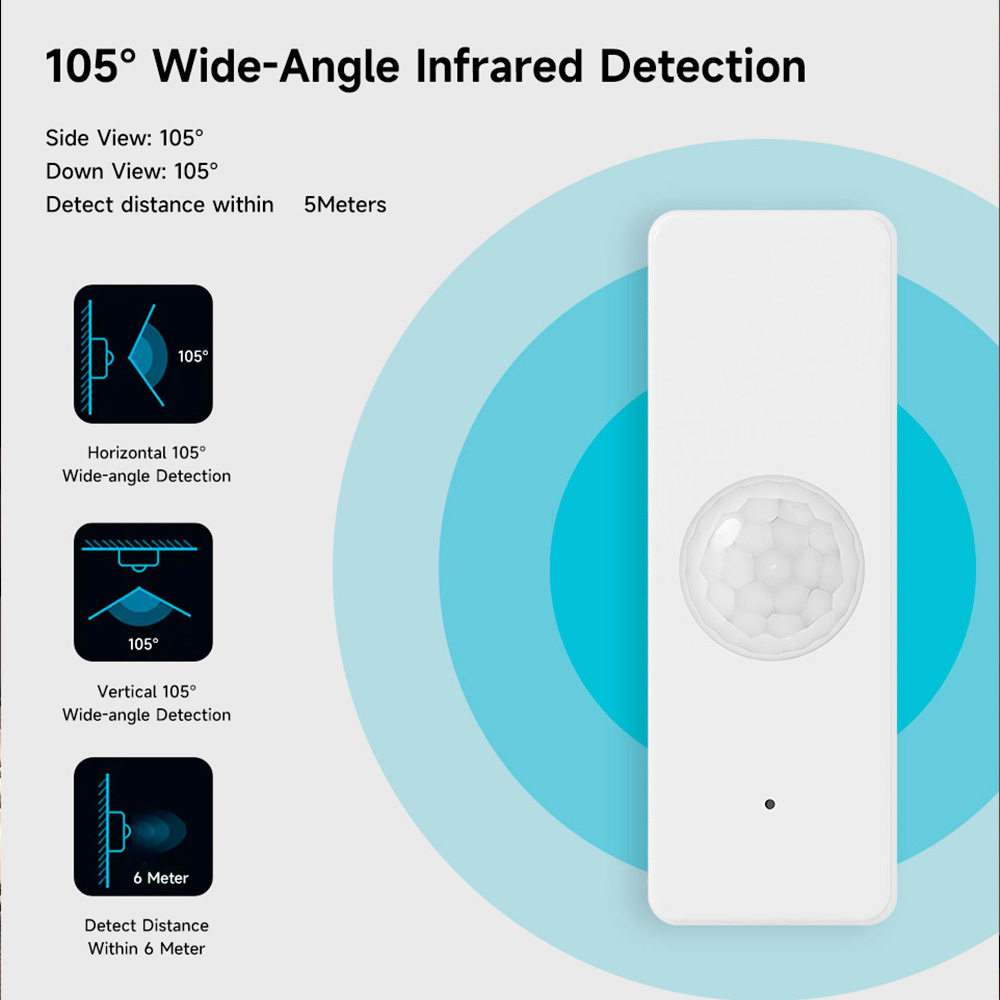WiFi Smart PIR Motion Sensor T - Home Security Alexa ulasan dan harga