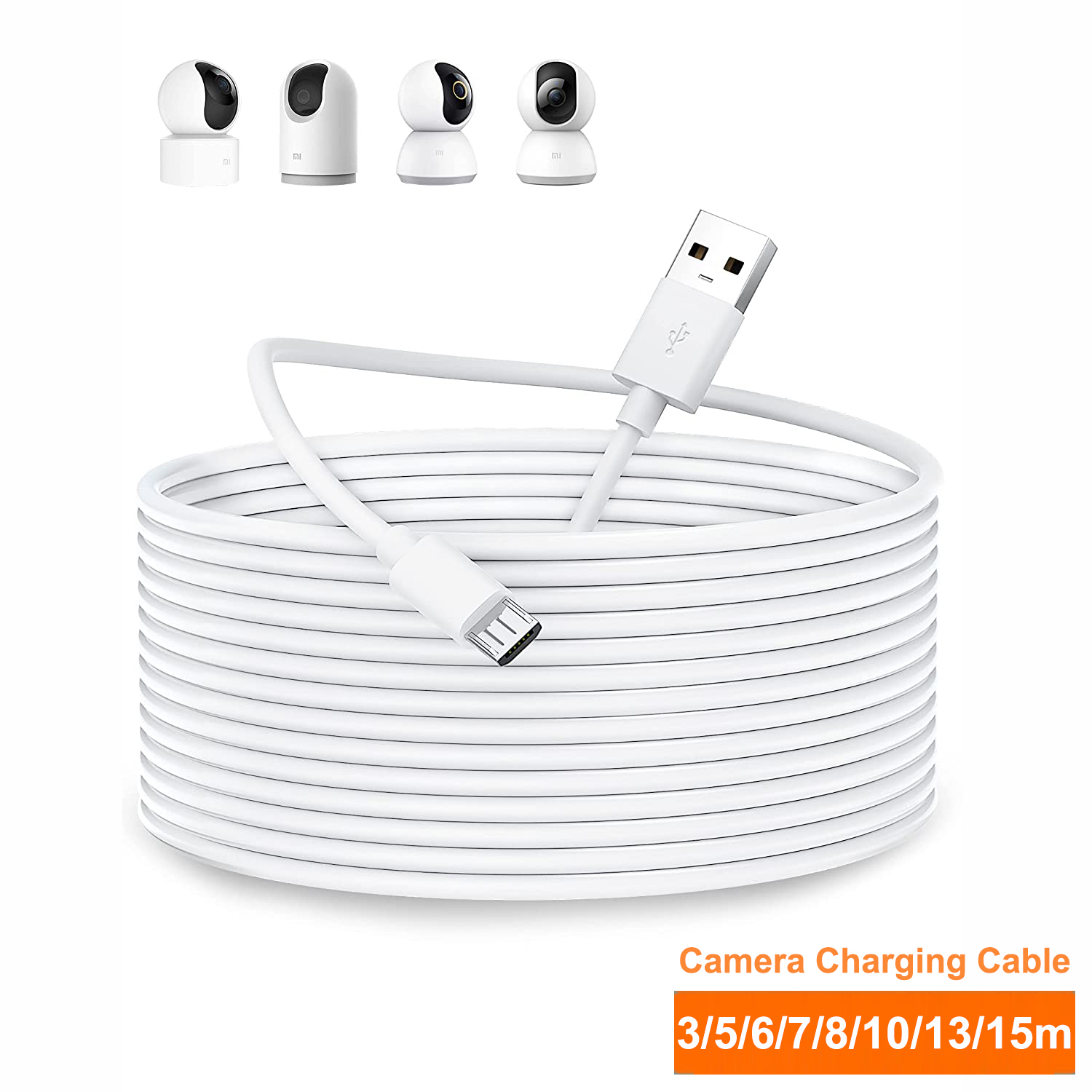 3~13m Micro USB Extension Cabl - Xiaomi Home Security 360 ulasan dan harga