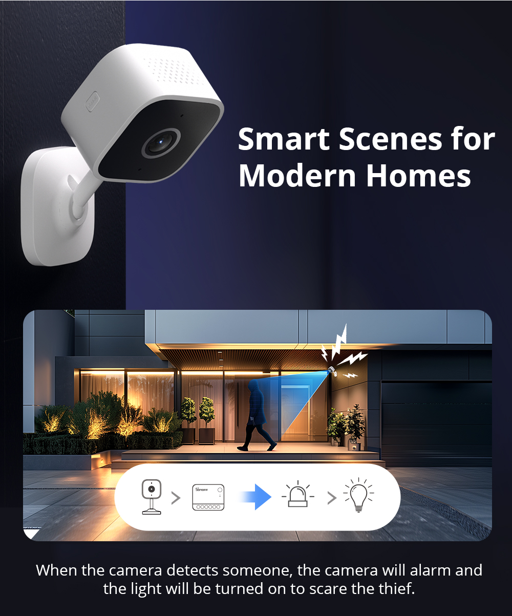 SONOFF CAM Slim Gen2 WiFi Smar - Home Security No Wifi Needed ulasan dan harga