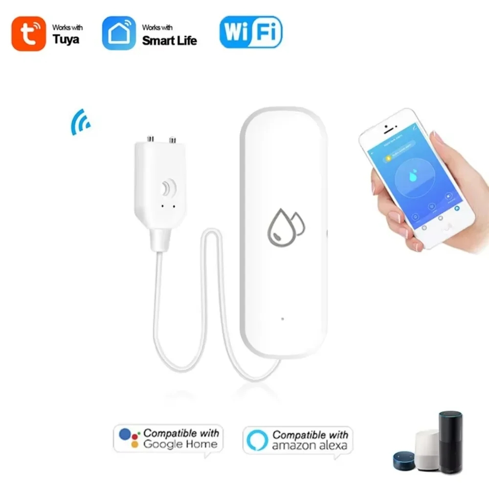 Tuya WiFi Water Sensor Leakage - Home Security Alexa ulasan dan harga