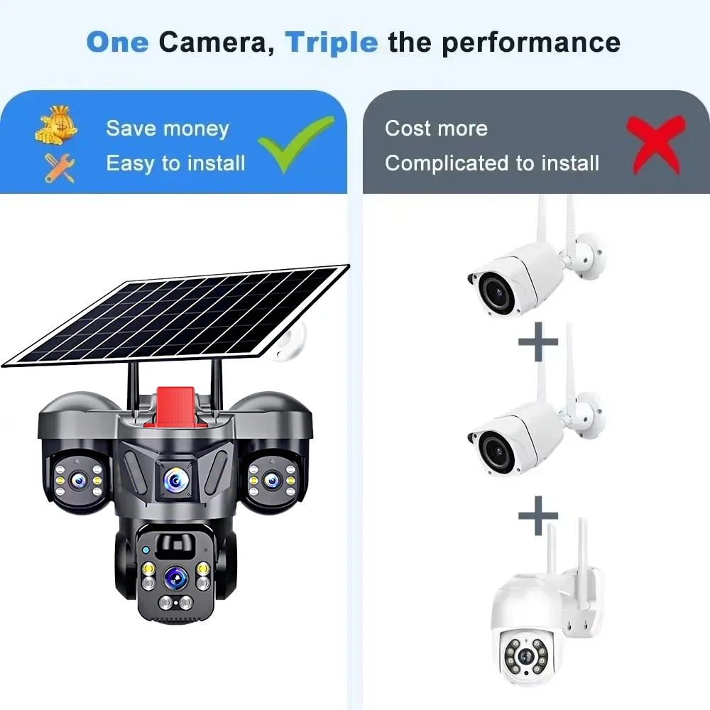 KERUI V380 Pro Outdoor PTZ 6MP - Home Security No Wifi Needed ulasan dan harga
