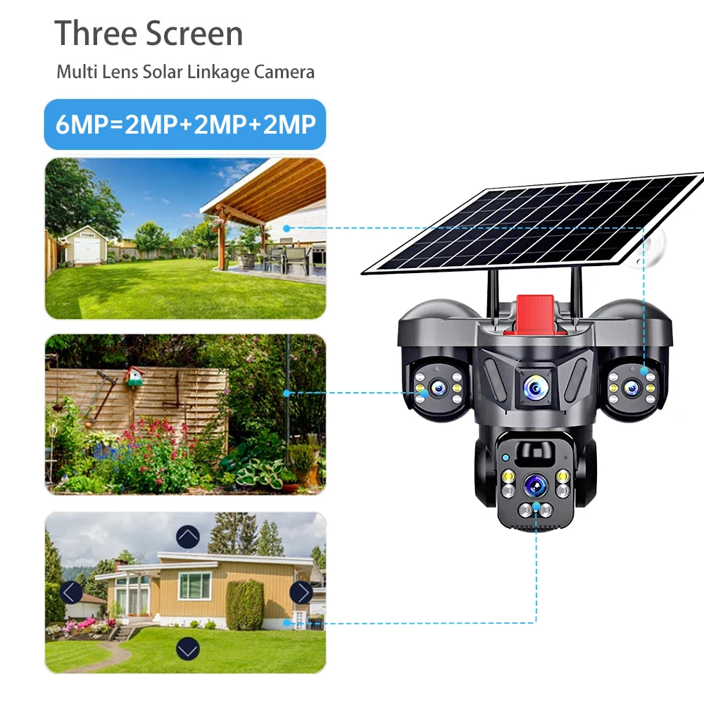 KERUI Outdoor PTZ 6MP 4G SIM W - Home Security No Wifi Needed ulasan dan harga