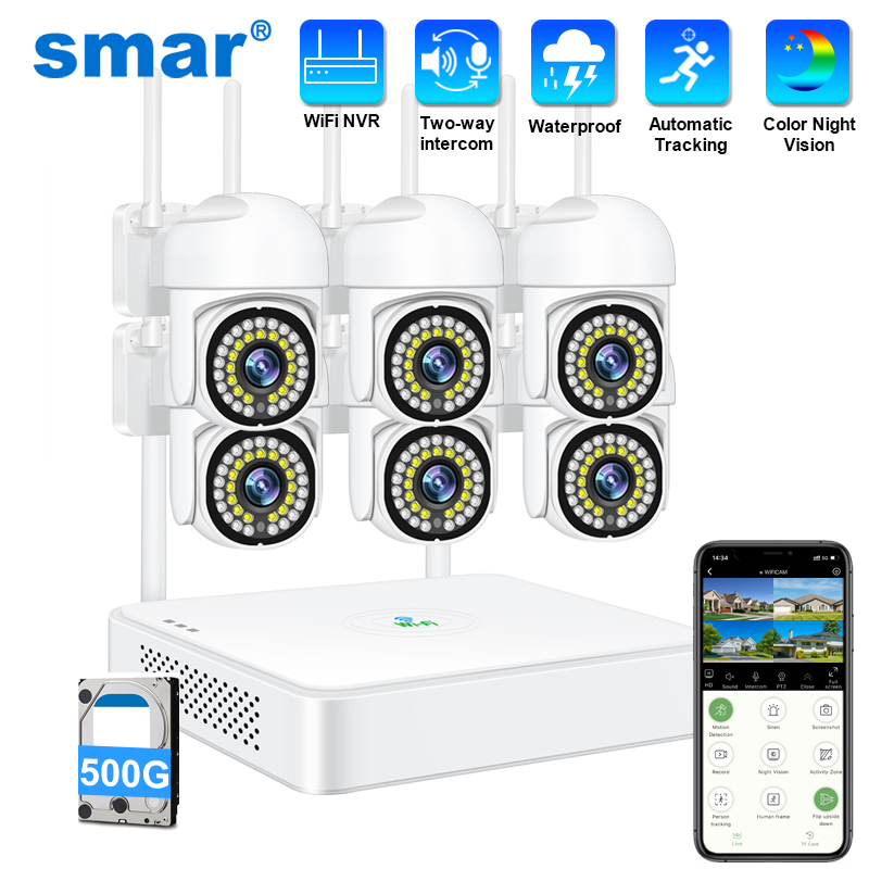 Smar 3MP Wireless CCTV Securit - Home Security No Wifi Needed ulasan dan harga