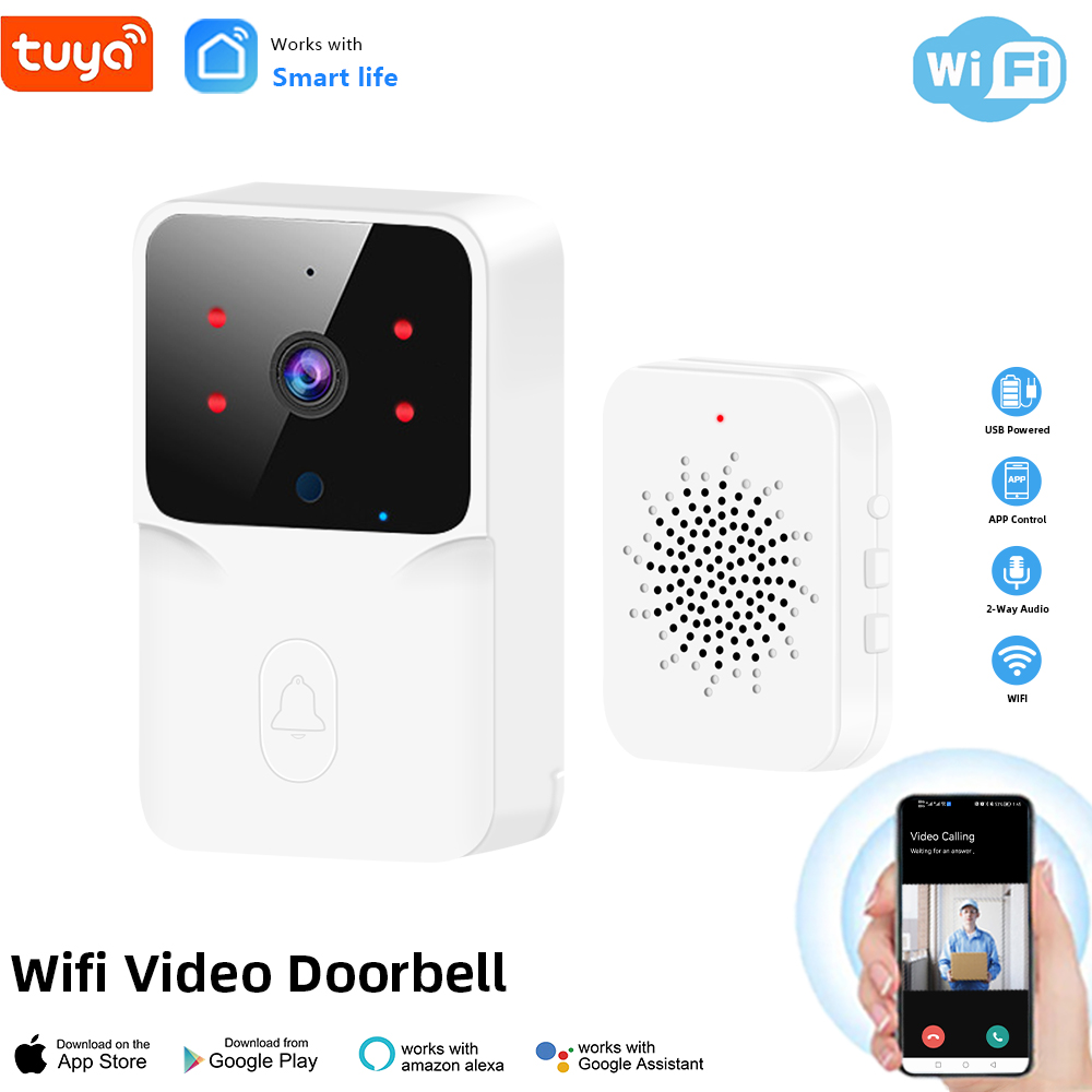 Tuya WiFi Video Doorbell Wirel - Home Security No Wifi Needed ulasan dan harga
