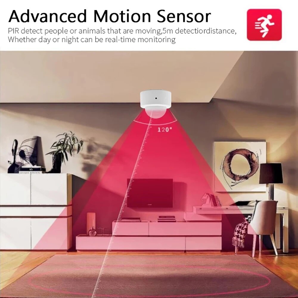 Zigbee Mini PIR Motion Sensor  - Home Security Alexa ulasan dan harga