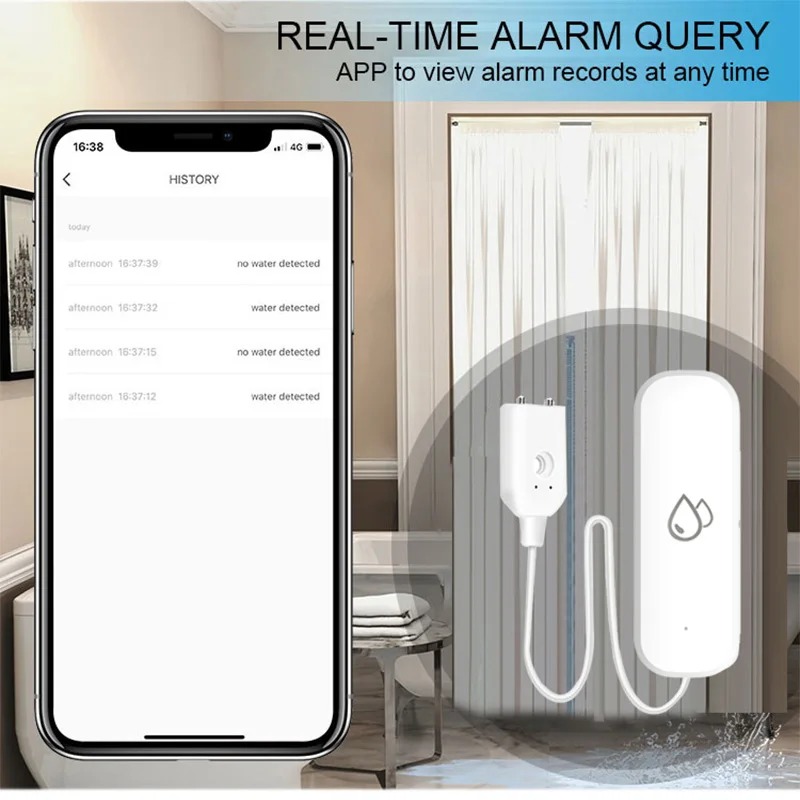 Smart Home Zigbee Water Leak D - Home Security Alexa ulasan dan harga