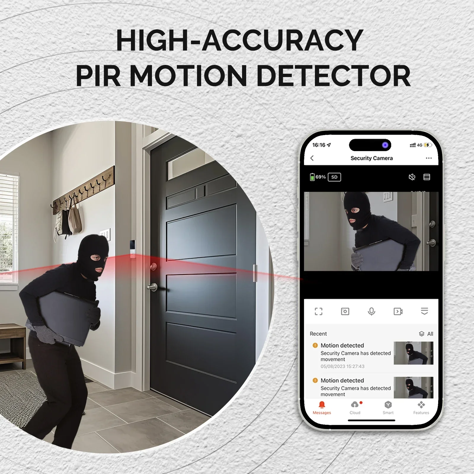MOES Tuya Smart WiFi Video Doo - Home Security No Wifi Needed ulasan dan harga